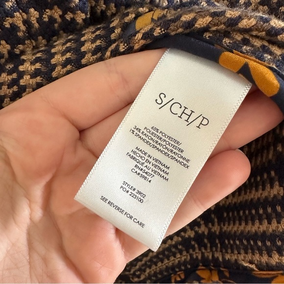 Cabi Womens Small Brown Tartan Plaid Ruffled Zip Longline Jacket Outlander - Picture 5 of 8